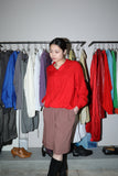 80s French label - rayon pullover shirt-top