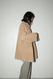 80-90's GENNY - curly alpaca, extra wide silhouette coat