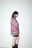 80s I BLUES by Max Mara - cotton fat-stripe dolman sleeve shirt