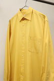 90-00's Yves Saint Lauren pour homme - cotton dress shirt in yellow