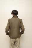 c70's French label - mohair knit double jacket