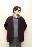 80's Lee Cooper - wool 2B jacket in burgundy