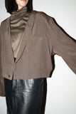80's European label - rayon cropped jacket