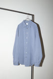 00's ARMANI COLLEZIONI - cotton jacquard stripe dress shirt
