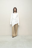 00-10's CELINE by Phoebe Philo - cotton deformed constructive shirt