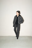 80-90’s GEORGES MARCIANO for GUESS - geometrical cutting cropped denim jacket