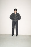 80-90’s GEORGES MARCIANO for GUESS - geometrical cutting cropped denim jacket