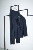 80’s JIL SANDER - sequined lapel, wool 2 pieces suit / made in West-Germany