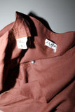 c80's ALAÏA - linen constructive back-open dress