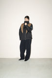 c80’s bicolor volume neck blouson