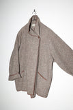 80’s Per Spook tweed wool half coat