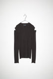 90’s DOLCE&GABANNA wool ribbed knit with cut-out detail