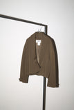 80's GENNY -  wool cropped cachecoeur jacket
