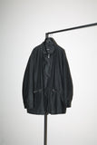 90-00’s HUGO BOSS - coated PVC padded zip-up jacket