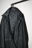 90-00’s HUGO BOSS - coated PVC padded zip-up jacket