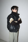 80-90's Marlboro - wool hi-neck zip-up blouson