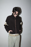 80-90's Marlboro - wool hi-neck zip-up blouson