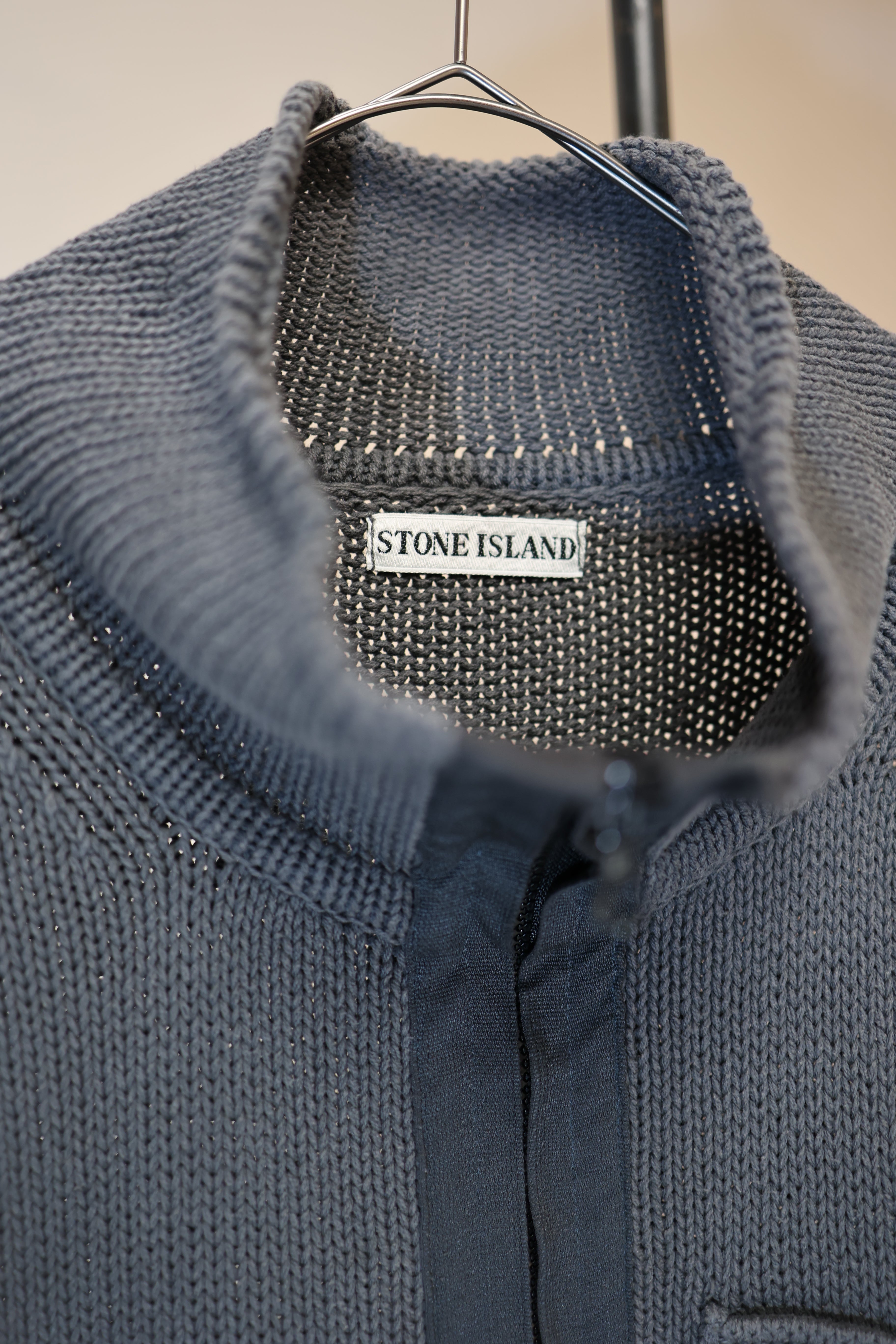 90's STONE ISLAND cotton drivers knit with big pocket