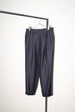 c80's European label - "iridescent purple" wool tuck trousers