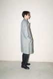 00's BALMAN - metallic color balmacaan coat