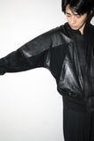 80’s European label - leather/suede combination blouson