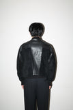 80’s European label - leather/suede combination blouson