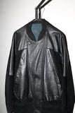 80’s European label - leather/suede combination blouson