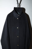 80-90’s Max Mara - wool 2-way neck coat with charming gold buttons