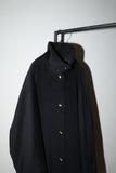 80-90’s Max Mara - wool 2-way neck coat with charming gold buttons