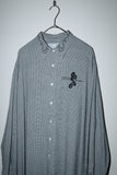 80's LE GARAGE - rayon, embroidered decoration shirt