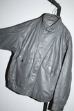 80's leather blouson with flap pockets