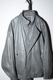 80's leather blouson with flap pockets