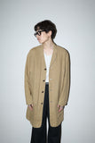 80's LUCIANO SOPRANI - linen  atelier coat