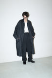 80's GIANNI VERSACE - linen wide silhouette coat