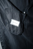 80's GIANNI VERSACE - linen wide silhouette coat
