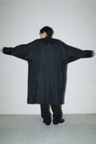 80's GIANNI VERSACE - linen wide silhouette coat