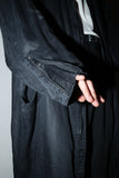 80's GIANNI VERSACE - linen wide silhouette coat