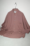 80-90's dusty color rayon shirt