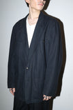 80-90's European label - cotton/linen unique design tailored jacket