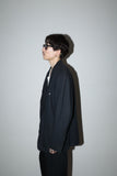 80-90's European label - cotton/linen unique design tailored jacket