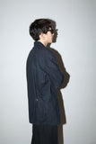 80-90's European label - cotton/linen unique design tailored jacket