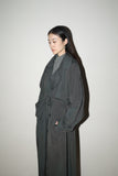 80-90's rayon trench coat