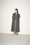 80-90's rayon trench coat