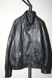 80's leather blouson jacket