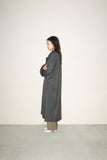 80-90's flat pattern oversized gabardine coat