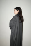 80-90's flat pattern oversized gabardine coat