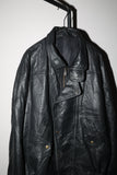 80's leather blouson jacket