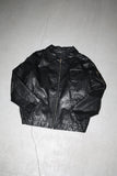 c90's leather jacket with French military detail