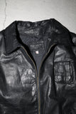 c90's leather jacket with French military detail