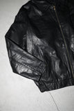 c90's leather jacket with French military detail